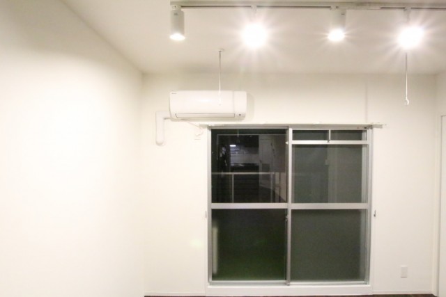 室内のメイン照明はこのスポット型。