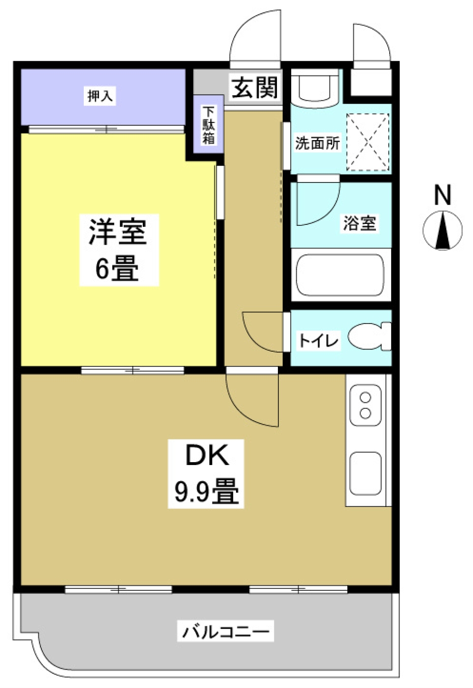 YOUTHFUL BABY BLUE HANDAYAMAの間取り図