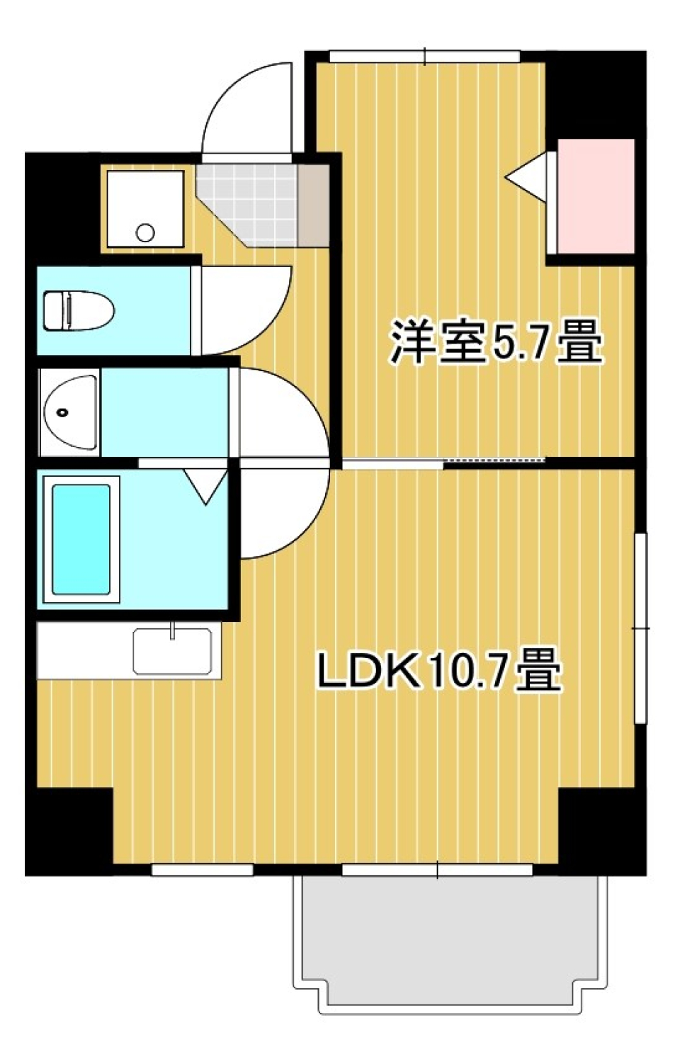 INDIVIDUAL PATTERN MOTOUOの間取り図