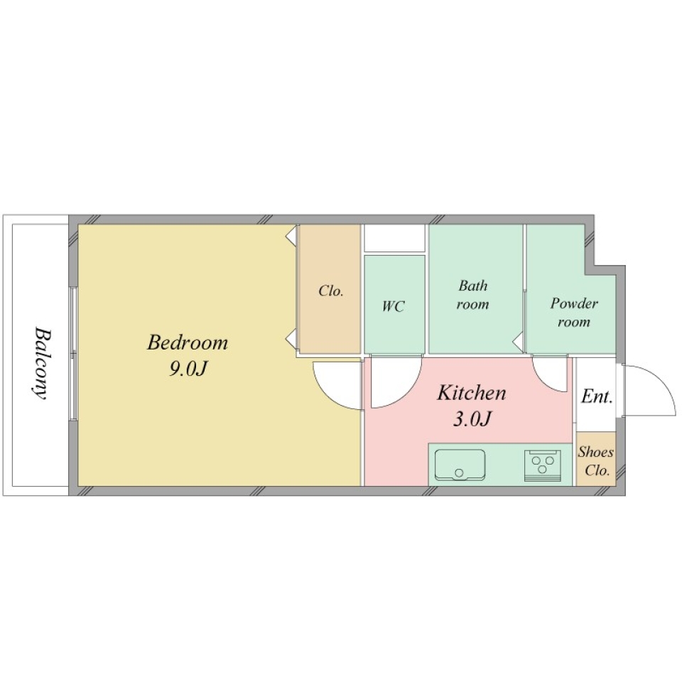 Chic brown~大地のイメージ~。の間取り図