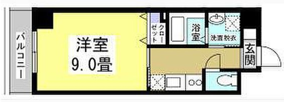 8th floorからの眺めの間取り図