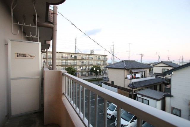 バルコニーからの眺め。