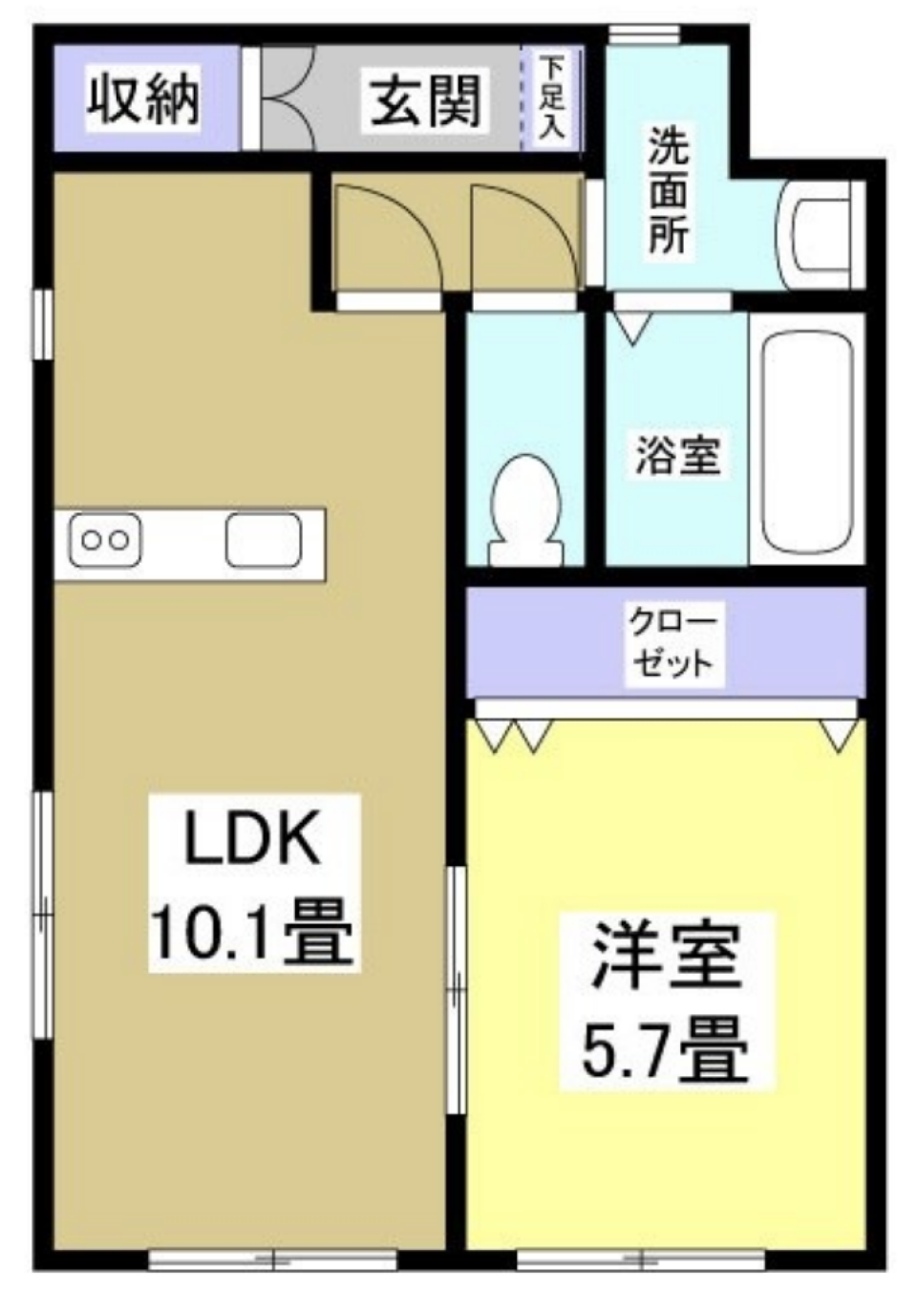 自分色のお部屋にの間取り図