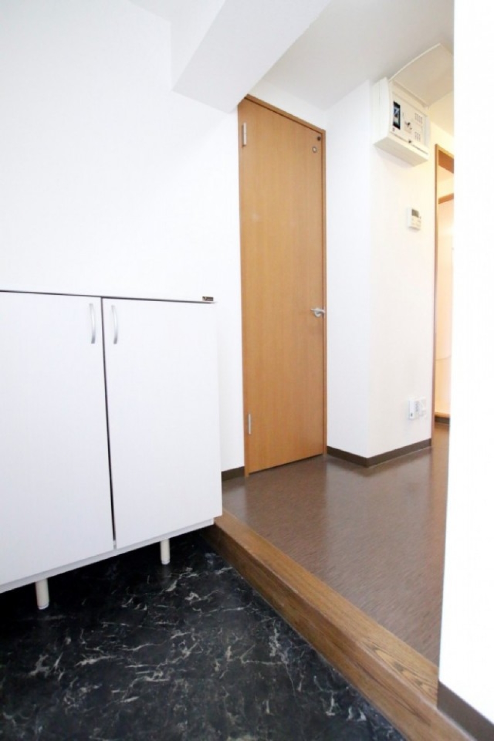 靴箱付きの玄関。