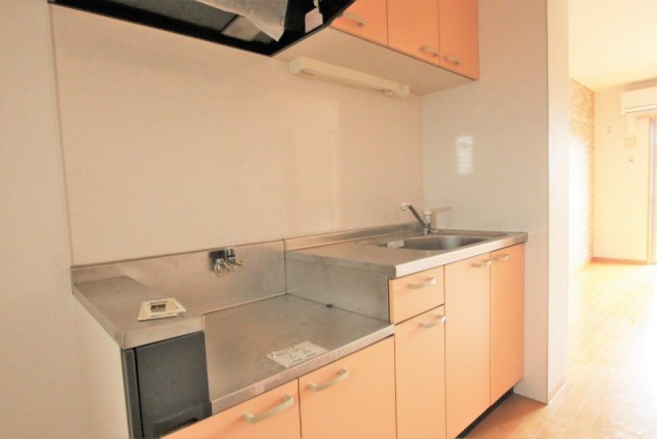 オレンジ色のキッチン！