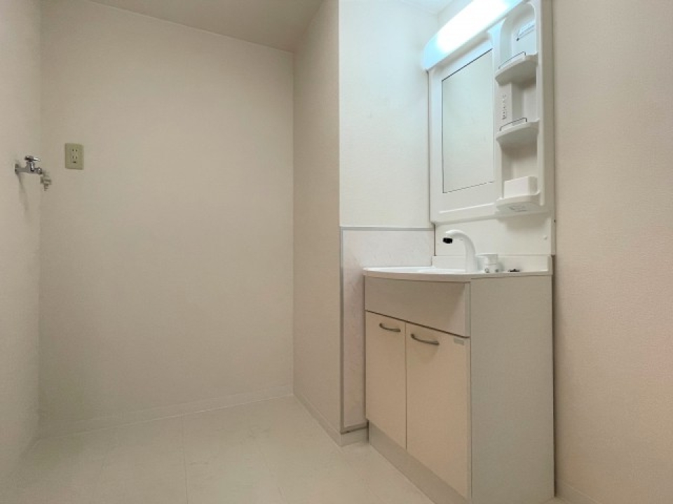 広々とした洗面脱衣所