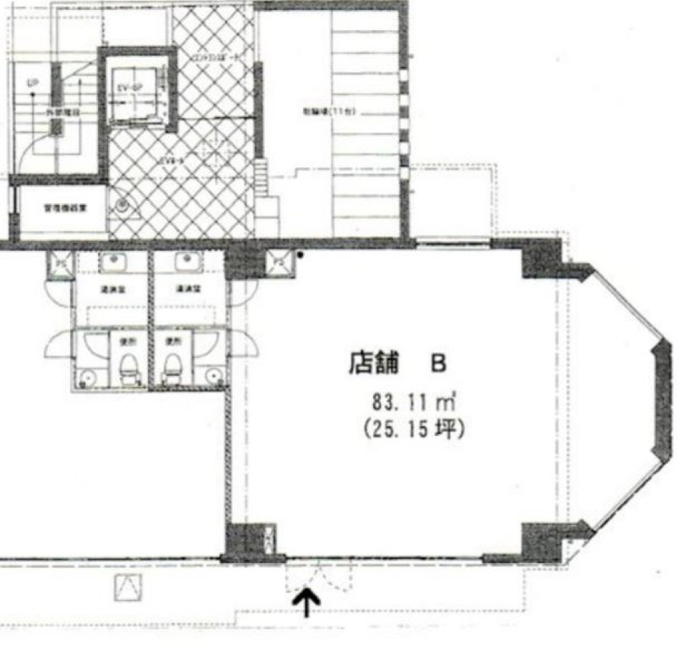 【店舗・事務所】駅ちかっっっの間取り図