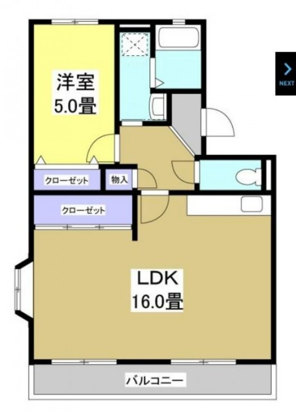 賃貸でリノベを楽しむの間取り図