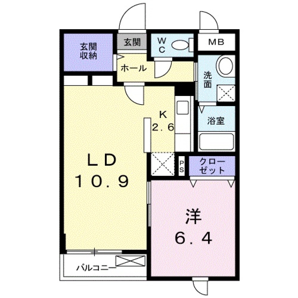 街中Elegant Room Miniの間取り図