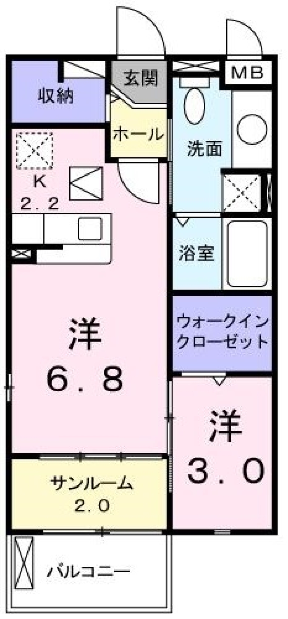 晴れの日も雨の日もの間取り図