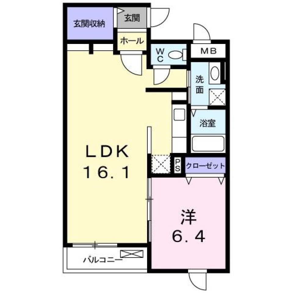 おったまげのLDK空間の間取り図