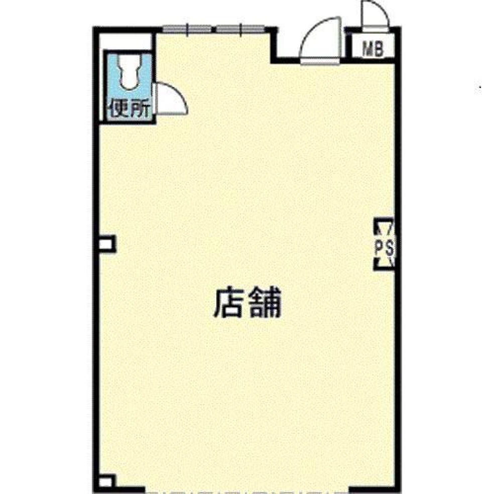 【事業用賃貸店舗】於呂で始めるお店。の間取り図