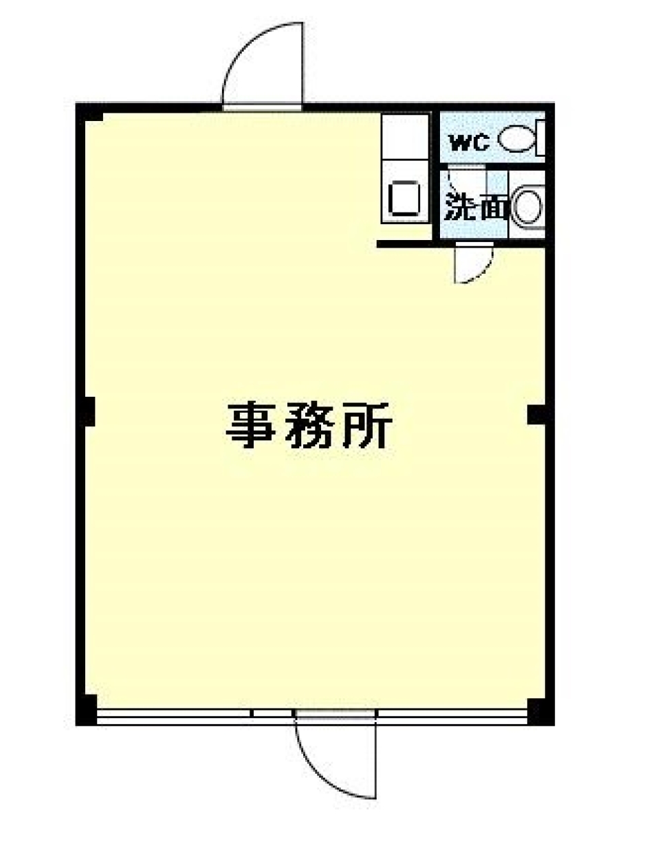 【事業用賃貸事務所】事業所や支店などにオススメ。の間取り図