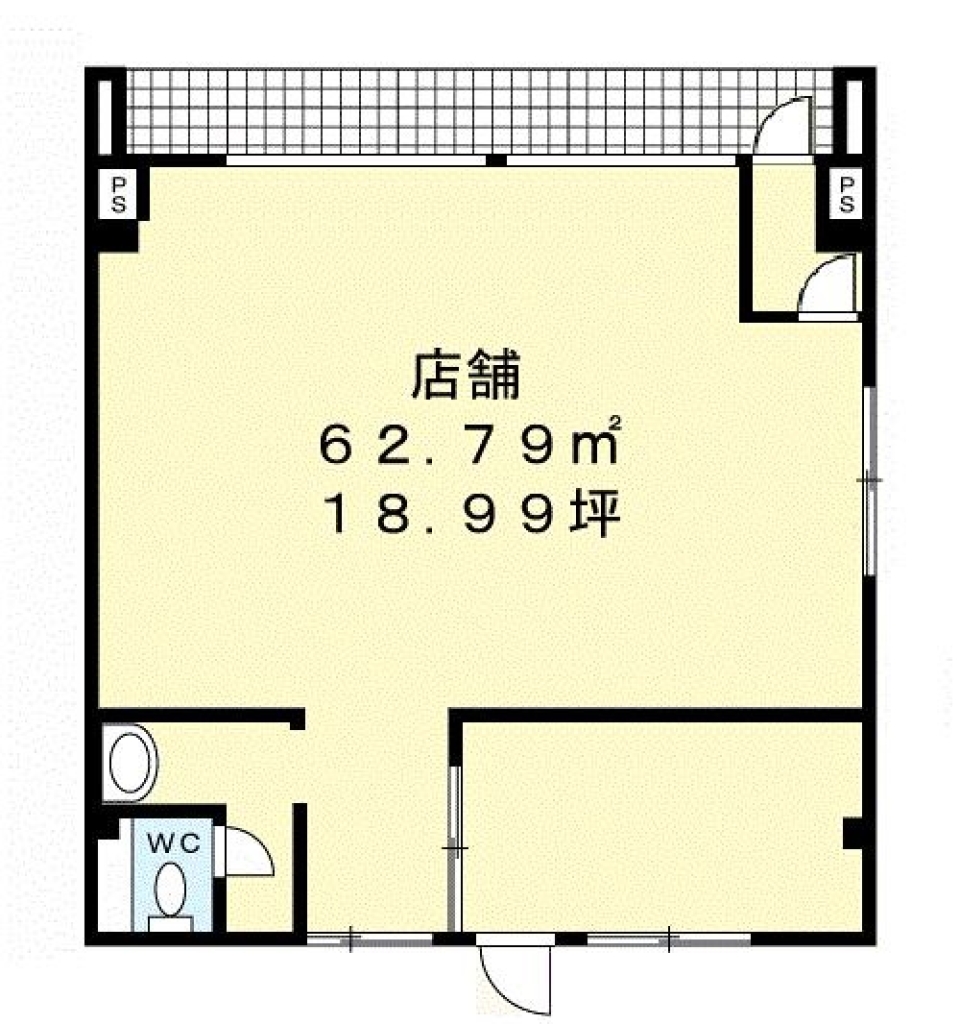 【事業用賃貸店舗】地域密着なお店がオススメ。の間取り図