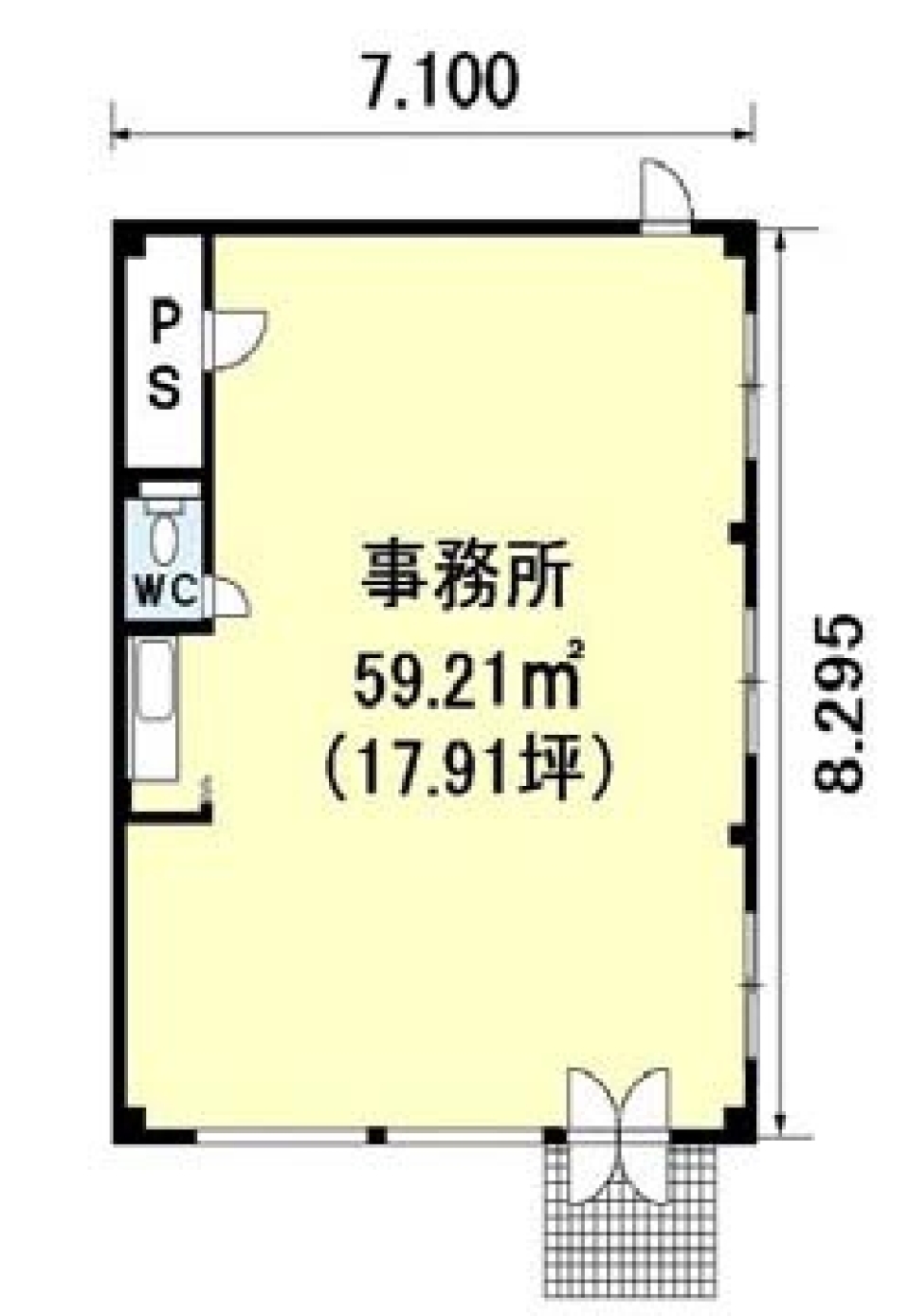 【事業用賃貸事務所】お客様が呼び込める事務所の間取り図