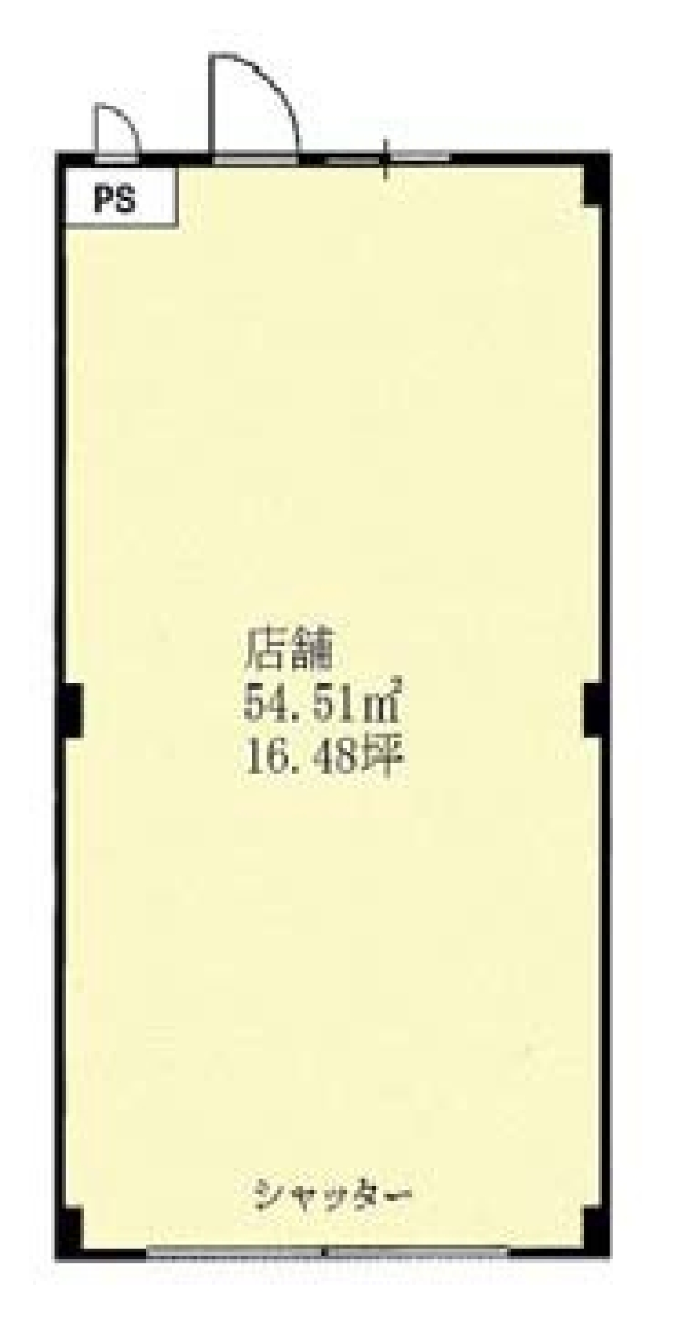 【事業用賃貸店舗】ゼロからのスタート！の間取り図