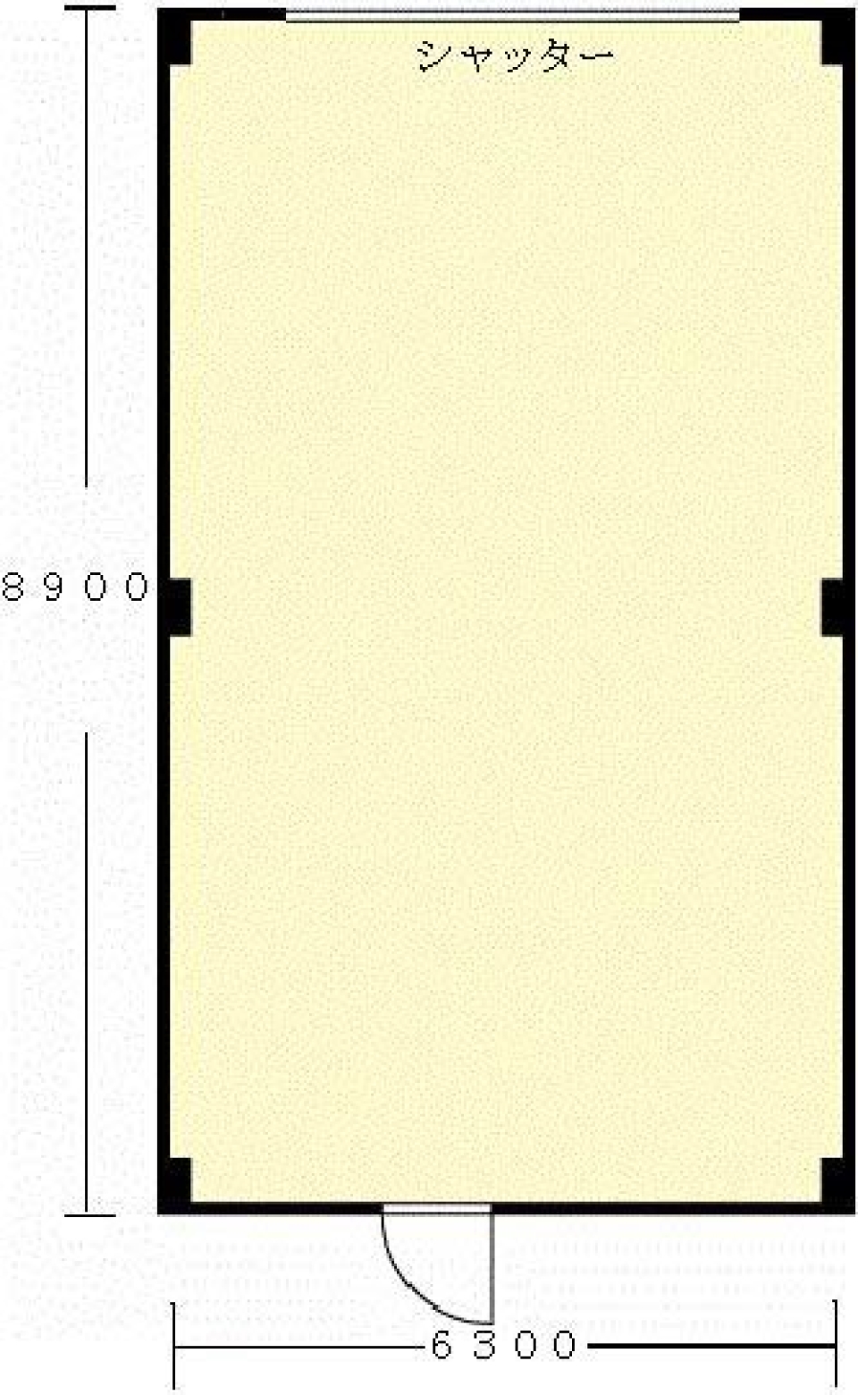 【事業用賃貸店舗】イチからのスタート！の間取り図