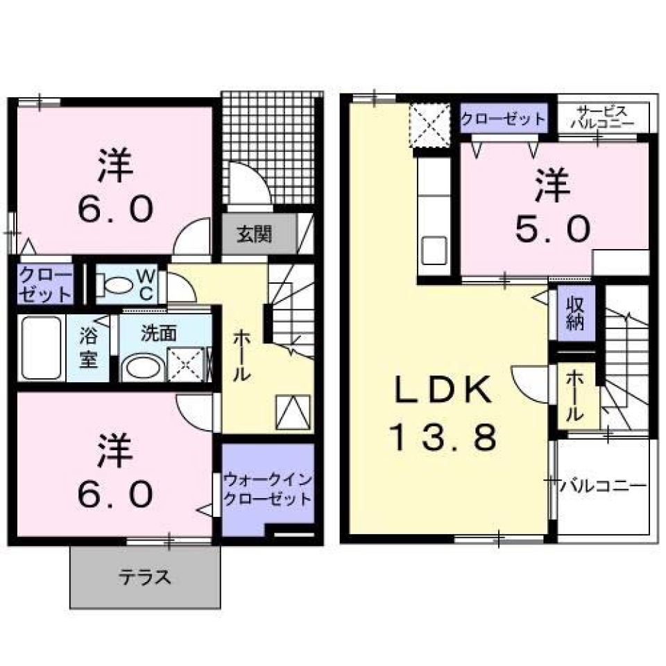 MIKATABARAスタイリッシュハウス 1stの間取り図
