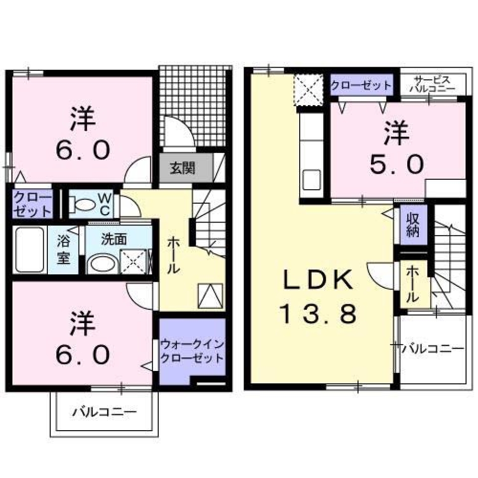 SHINOHARAスタイリッシュハウス。の間取り図