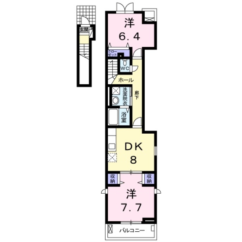 夜遊び好きな、あなたの為にの間取り図