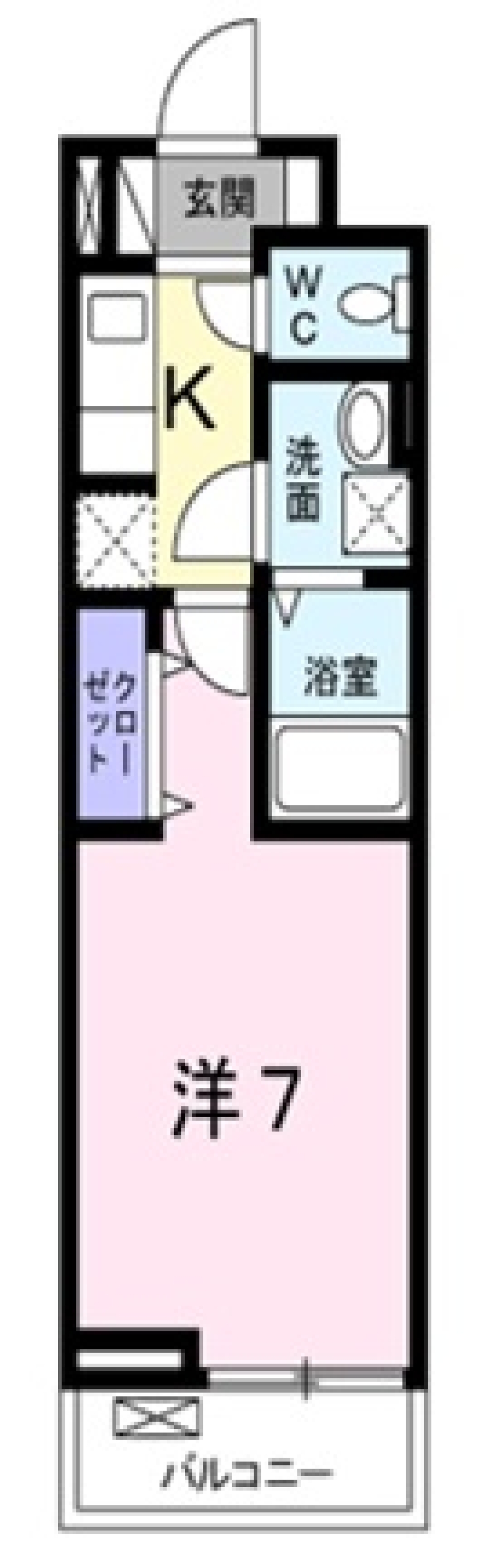 【新築】華麗に住まう単身貴族。の間取り図