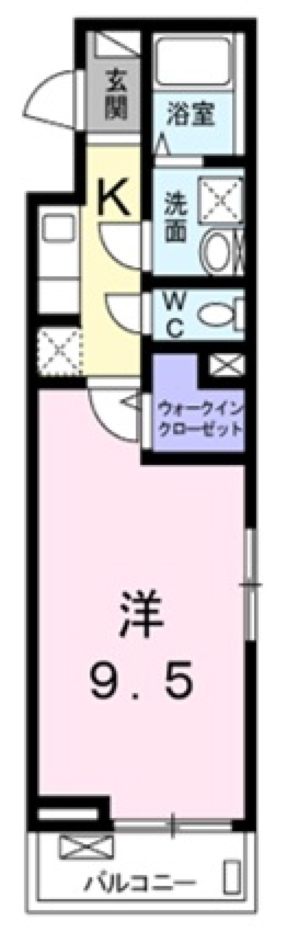 【新築】贅沢に住まう単身貴族。の間取り図