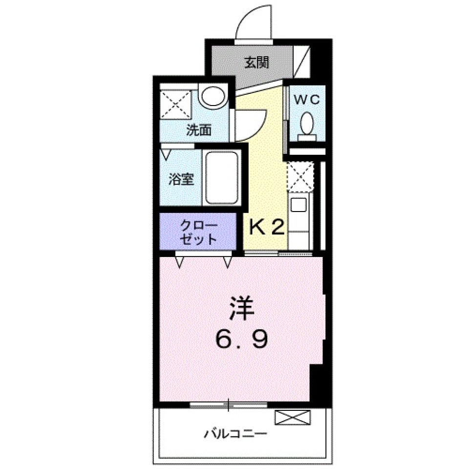 HOTEL &ldquo;Parkside&rdquo;の間取り図