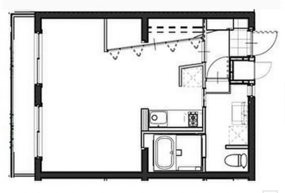 究極のワンルーム！［ペット可］の間取り図