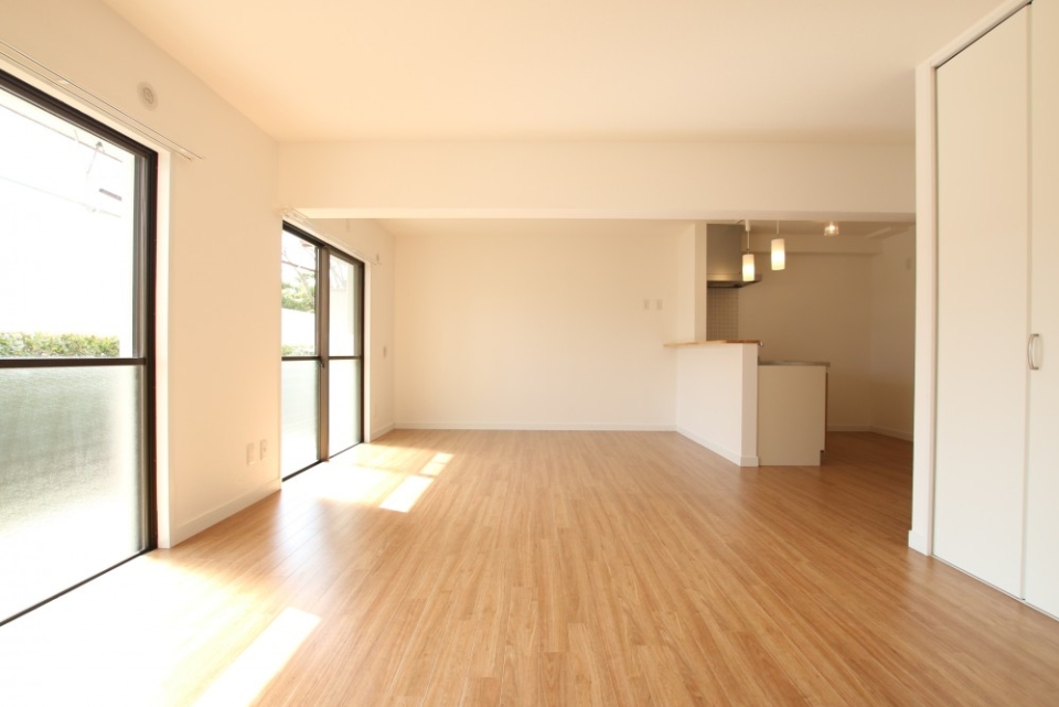 リビングの幅は6.3ｍある。広～い！