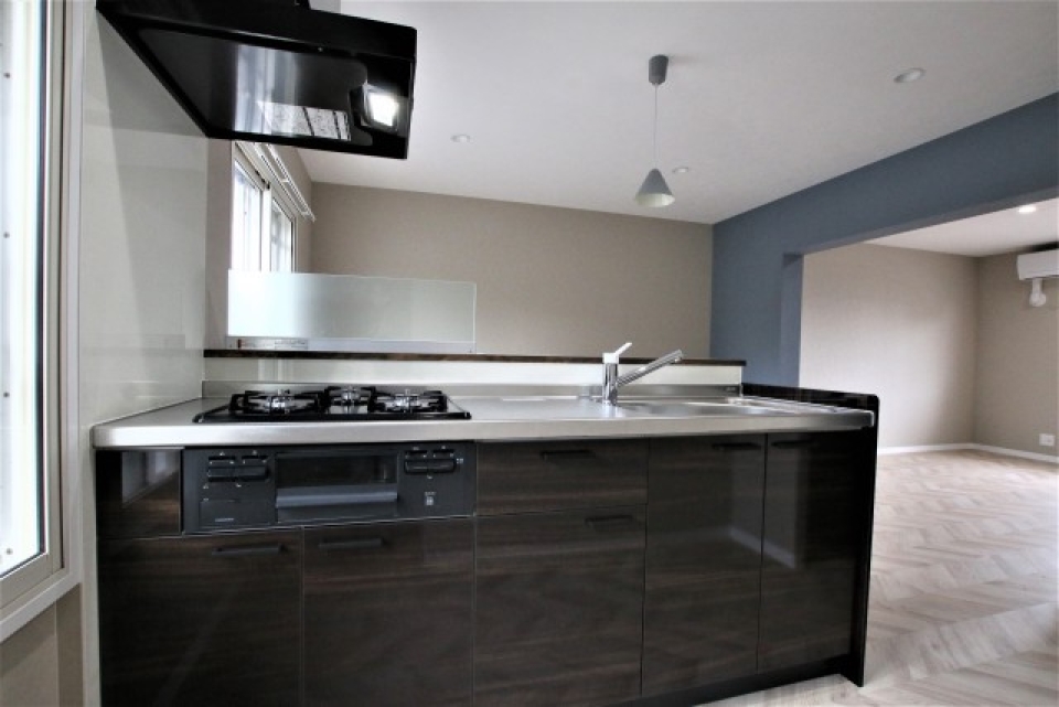 ペニンシュラキッチンで楽しくお料理を