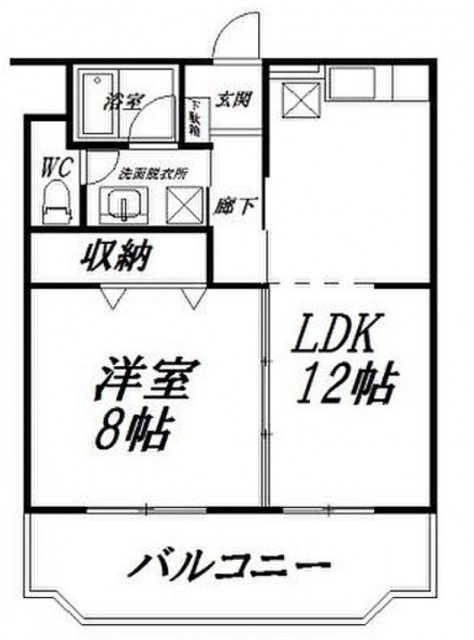間取りは1LDK。
