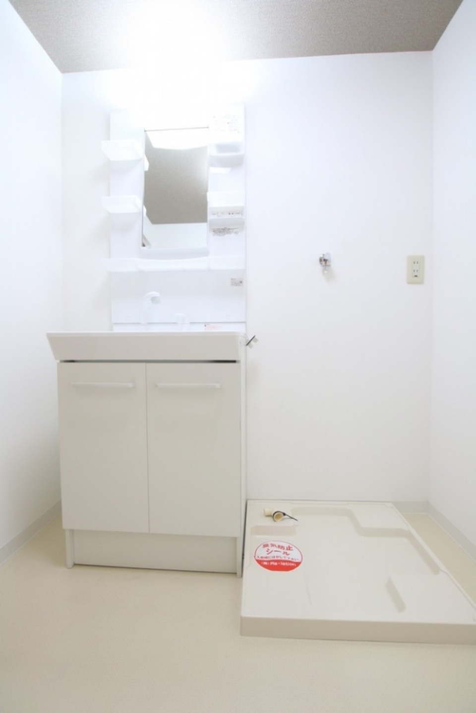 大きなシャンプードレッサーの洗面台。