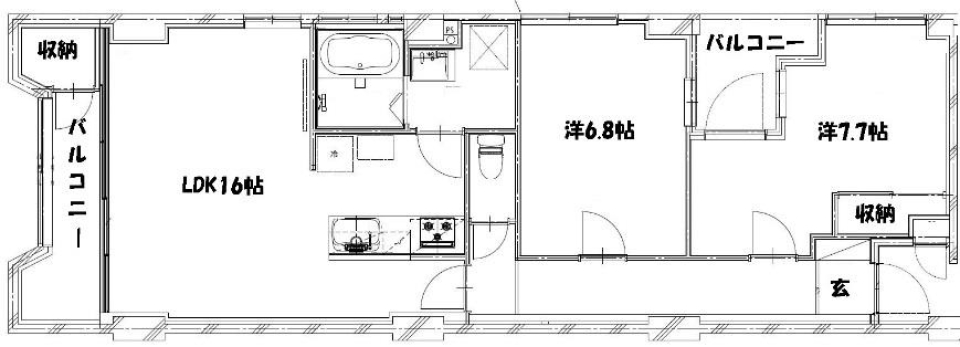 インルームバルコニー＆ハシゴの先の青空。の間取り図