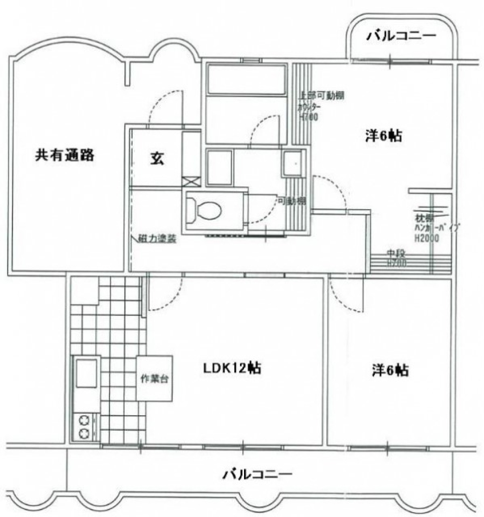 曳馬のパン職人。の間取り図