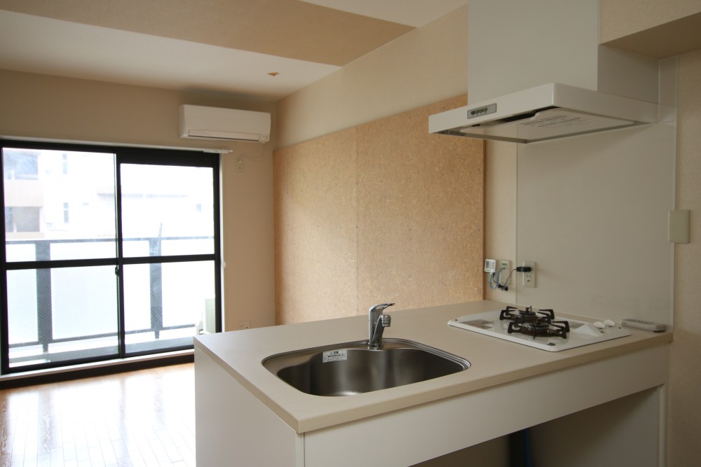 キッチンは広い。カウンターとしても使える。