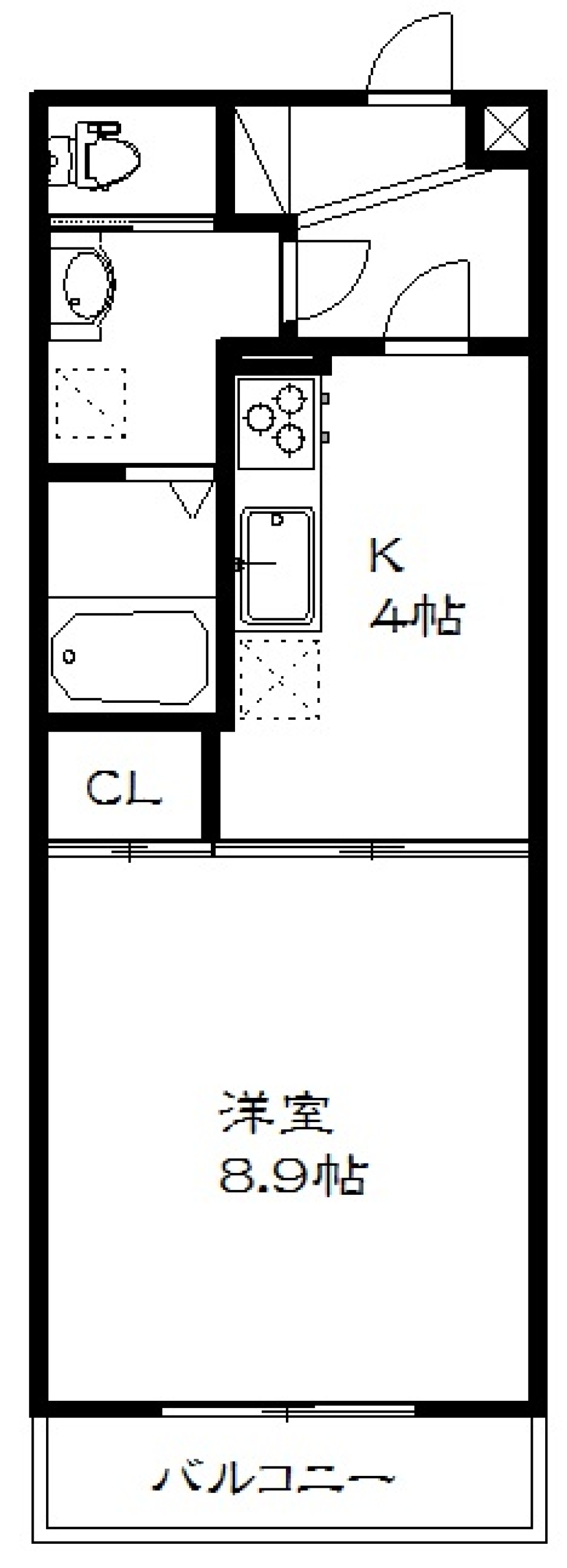街中&times;ペット&times;最上階の間取り図