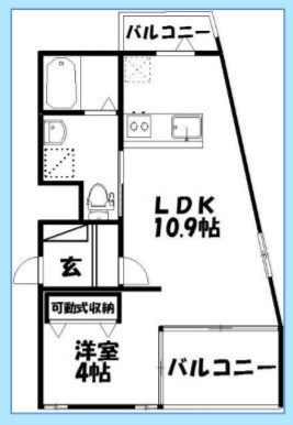 ちょっと歪な間取り