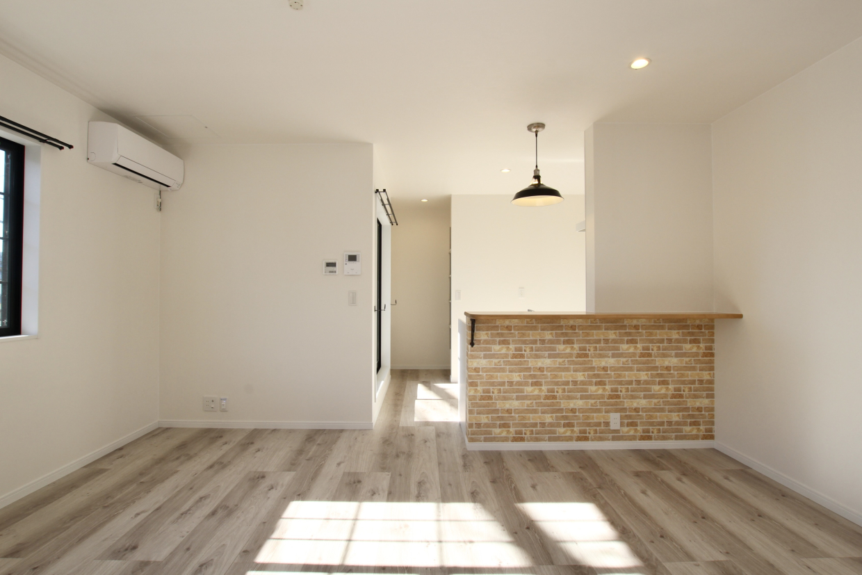 15帖のLDKは2階に