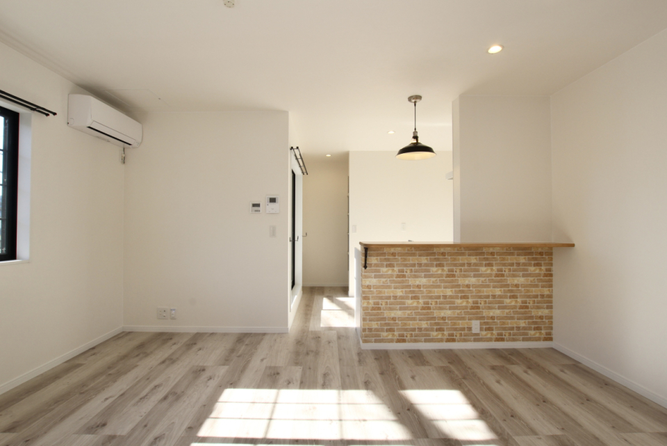 15帖のLDKは2階に