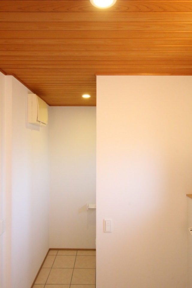 サニタリーへ。トイレは完全には隠れません。