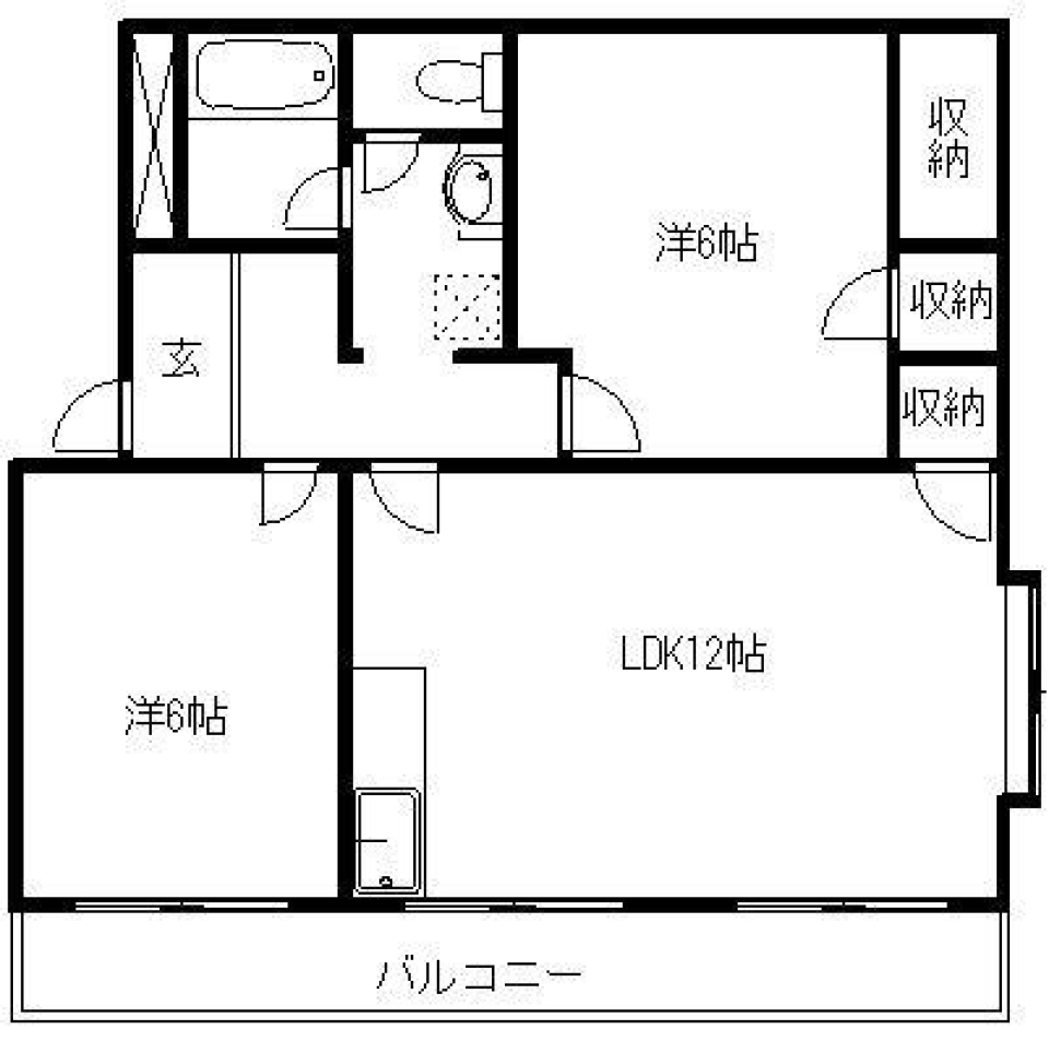 ハイブリット花魁ルームの間取り図