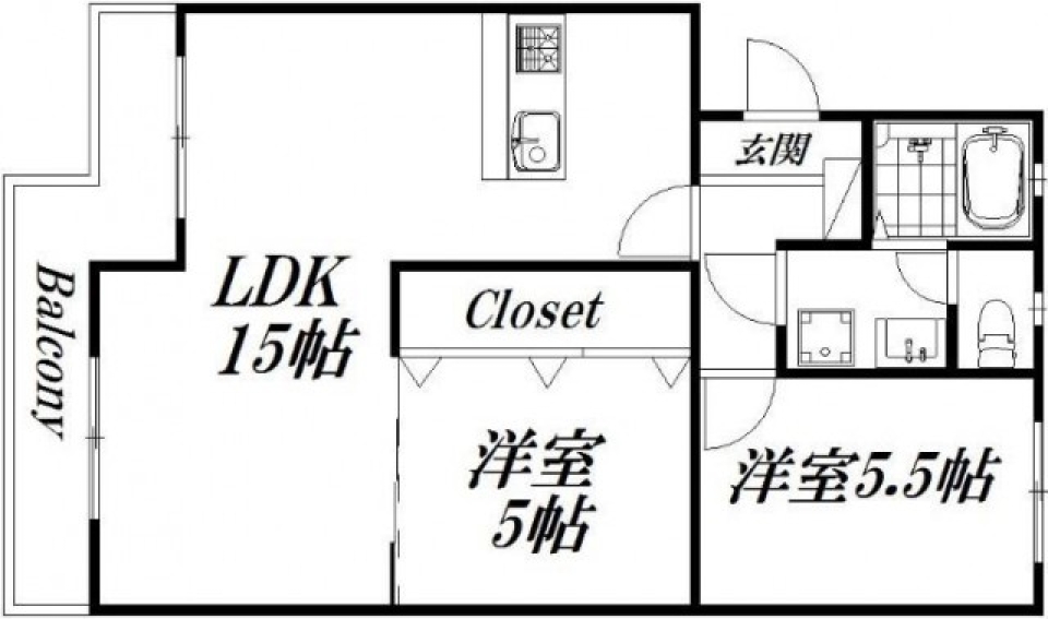 Such as cafes ROOM.の間取り図