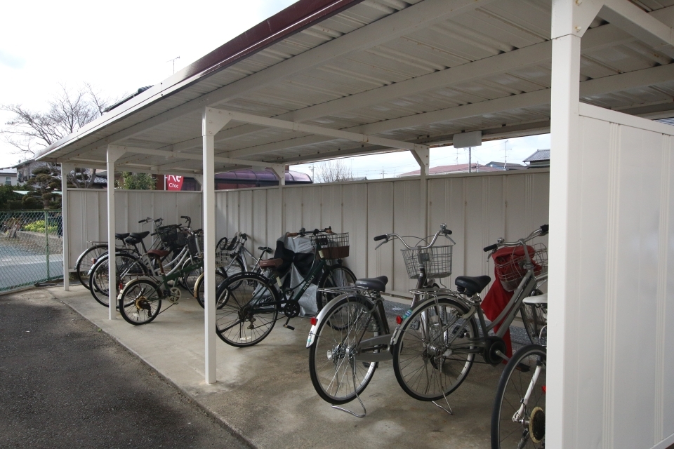 駐輪場があります。