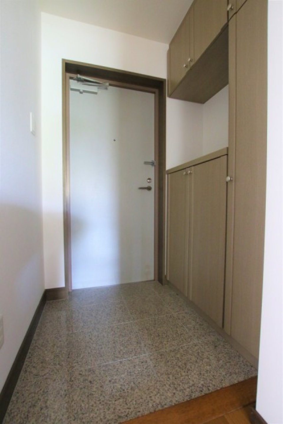 シューズボックス付きの玄関。