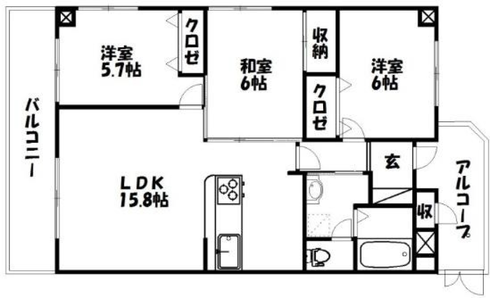 Parkside Oasisの間取り図