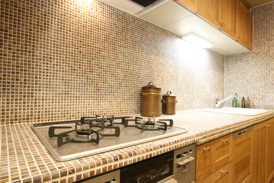 キッチンのタイルがステキすぎます！