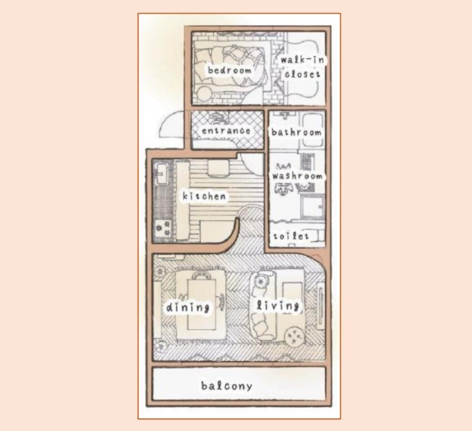 我が家、地中海洞窟STYLE［ペット可］の間取り図