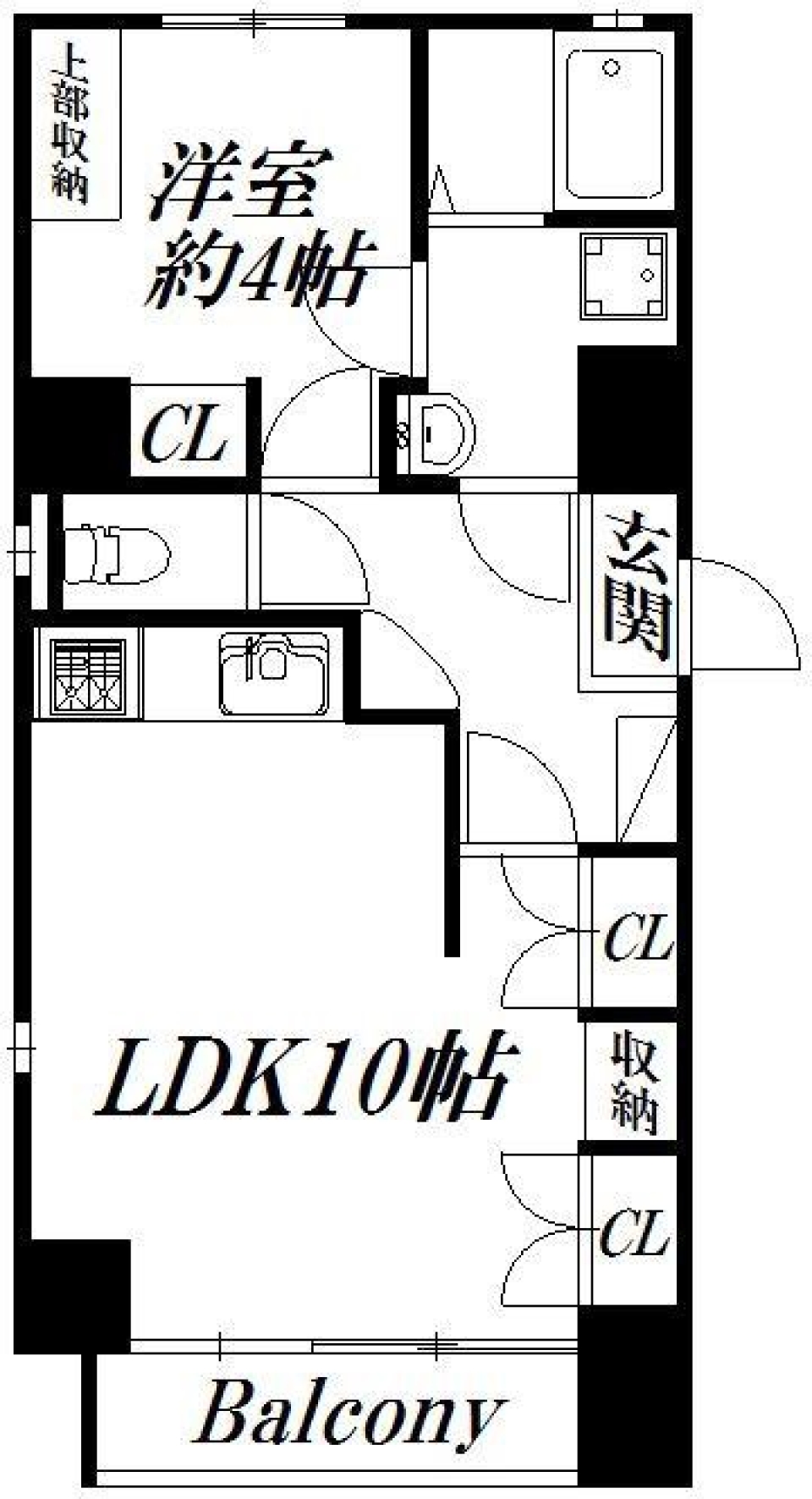 コルクのぬくもり~どっちつかずの高さ5階~［ペット可］の間取り図
