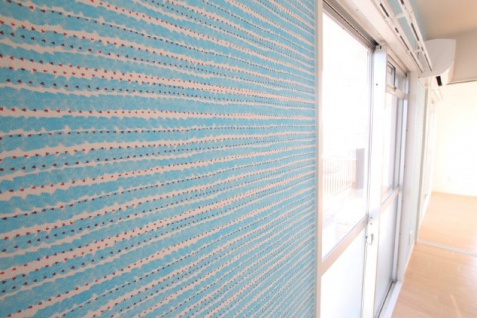 壁紙はよく見ると不思議な模様…