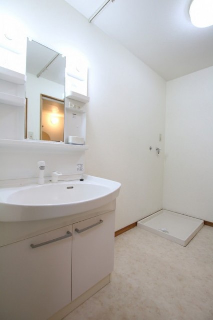 脱衣所。シャワードレッサー。